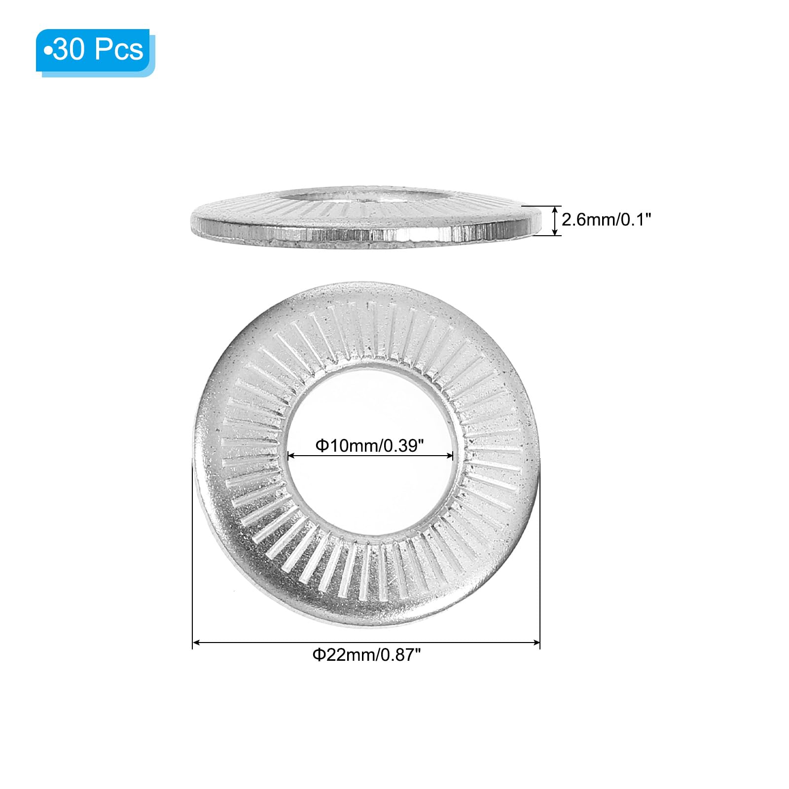 PATIKIL 304 Stainless Steel Flat Washers - Image 2