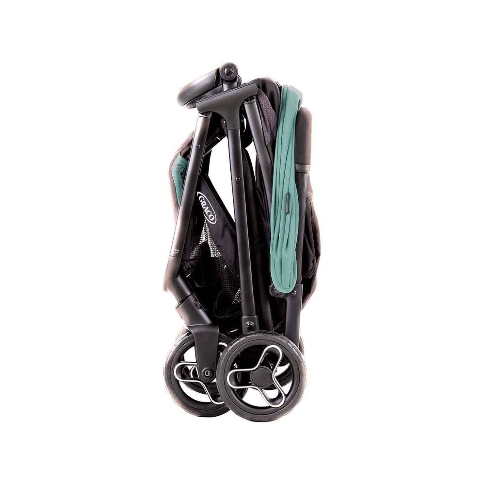 Graco - Myavo Silla de paseo ligera y de plegado rápido, desde el nacimiento hasta los 4 años aprox. (22 kg), con cubierta para la lluvia, color Mint (versión 1)