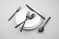 Vista 3 de Cambridge Silversmiths Gilda Black Satin - Juego de cubiertos de 20 piezas, servicio para 4 personas