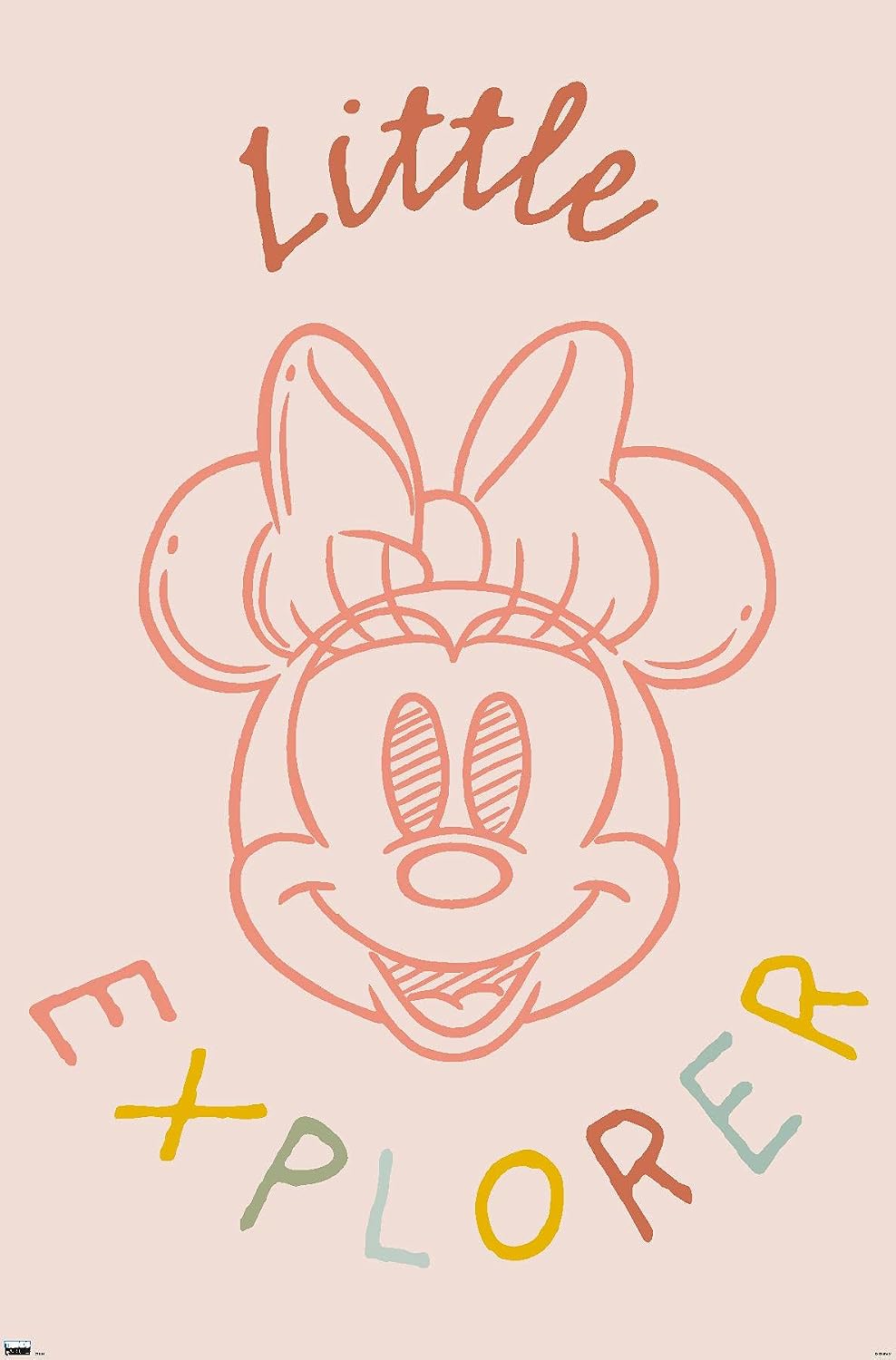Trends International Disney Minnie Mouse - Little Explorer Wall Poster, 34L x 22.4W, Premium Unframed Version