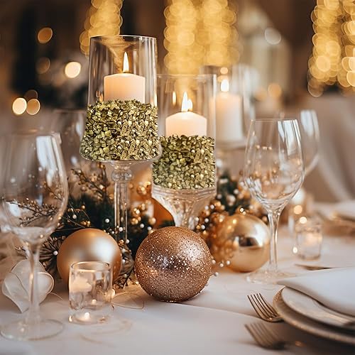 Miniatura 4 de Piedras de terrario de cristal triturado verde de 1.3 libras para arte de resina, manualidades, decoración de Navidad, dispersos de mesa, cubierta