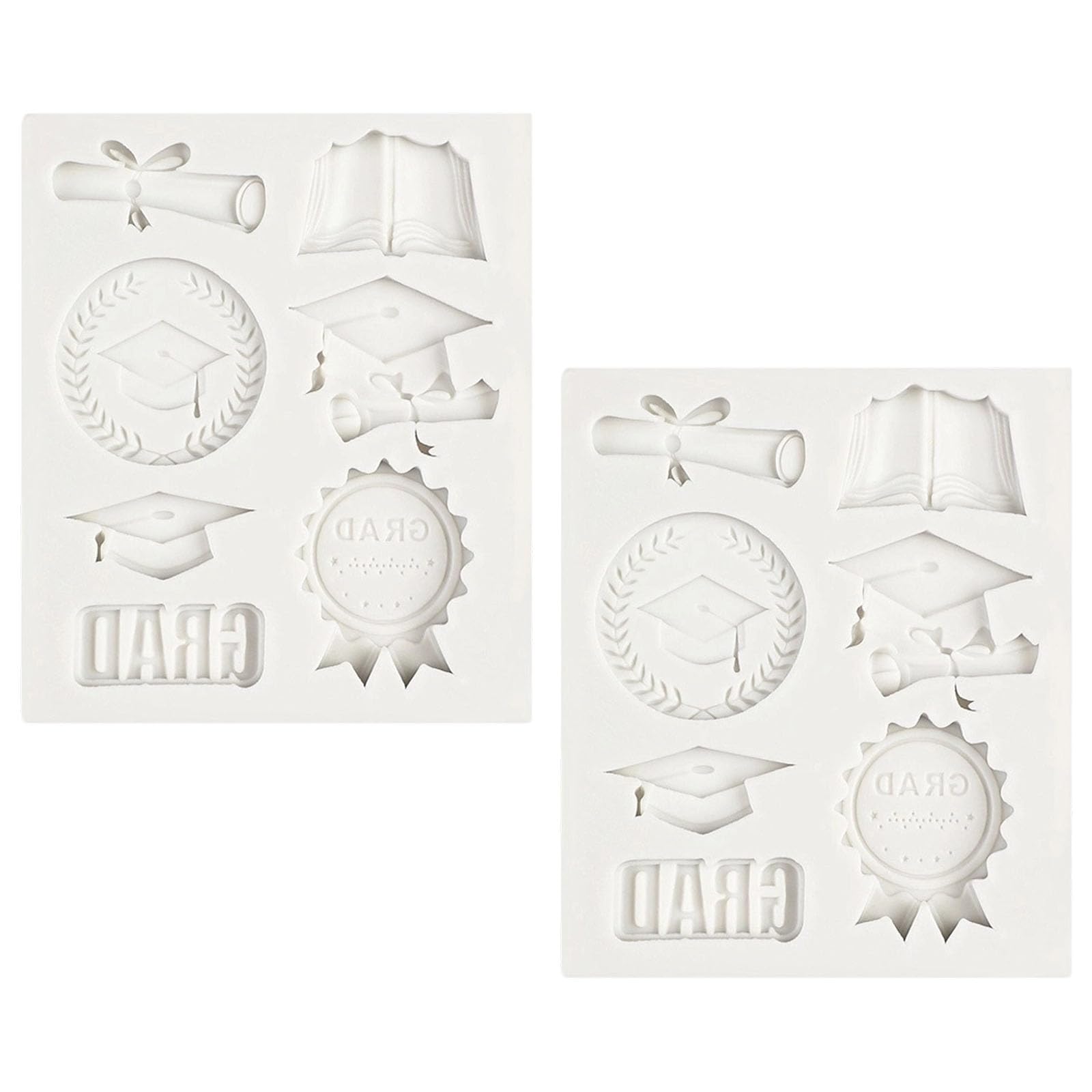 MIDOKSTUA Silicone Graduation Cap Medals Cake Safe Baking Accessories For Baking Decorations And Party Celebration