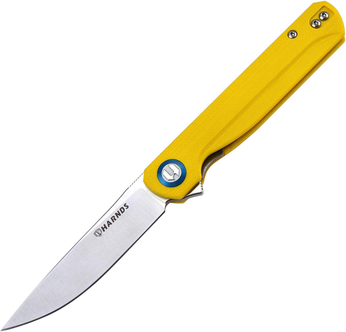 Wind Pocket Knife Flipper 14C28N Steel G10 Handle Folding Knife Ball Bearing with 2-Position Clip for Camping Survival and EDC