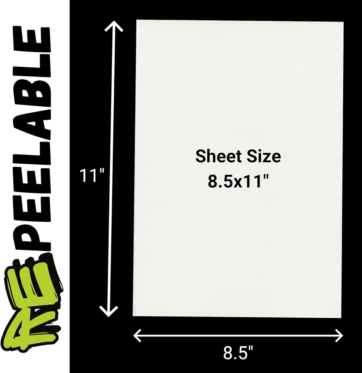 Paper, Double Sided Silicone Release Backing for Collecting Organizing and Rearranging Sticker Collections, 8.5x11” Refill Pages for Blank Storage Albums, Reusable Book Inserts (100)