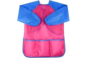 KUUQA Waterproof Art Smock for Young Artists: Safeguard Clothes Effortlessly