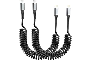 JukeKul Coiled Lightning Cable 3FT Nylon Braided: Fast Charging Companion