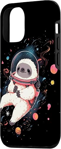 Miniatura 5 de Carcasa para iPhone 11 Pro con diseño de perezoso flotando en planetas espaciales, estrellas y perezosos