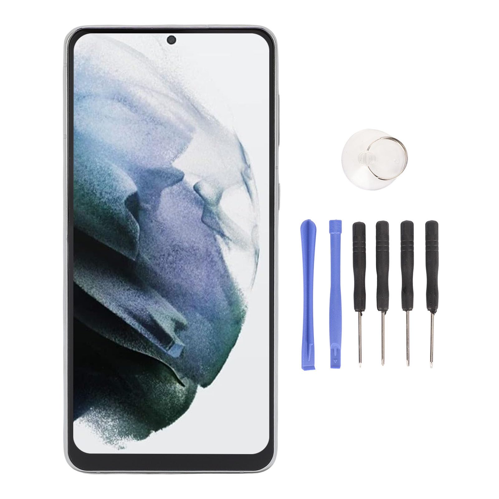 Gruppo Schermo del Telefono per S21 Plus, 6,7 Pollici (Argento)