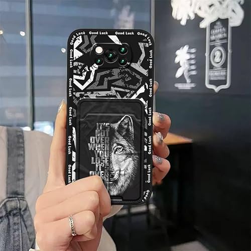 Lulumi-Phone Case For Xiaomi Poco X3 NFC/X3 Pro, Full wrap Card sleeve Waterproof Cute Silicone Shockproof Cartoon phone cover A