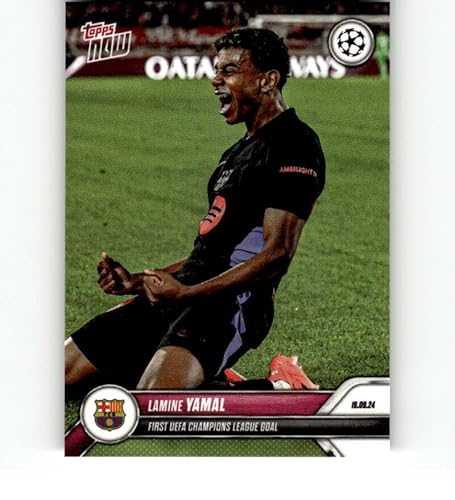 2024 Topps NOW UEFA #17 Lamine Yamal RC Soccer Card