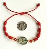 ALELSA JEWELRY Saint Barbara Red Cord Bracelet, Santa Barbara Adjustable Unisex Bracelet #3
