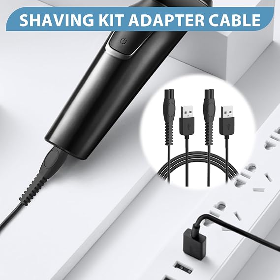 5V Charger Cable Fit for Philips One Blade 360 QP2824 QP2734 QP2724[2pcs ]