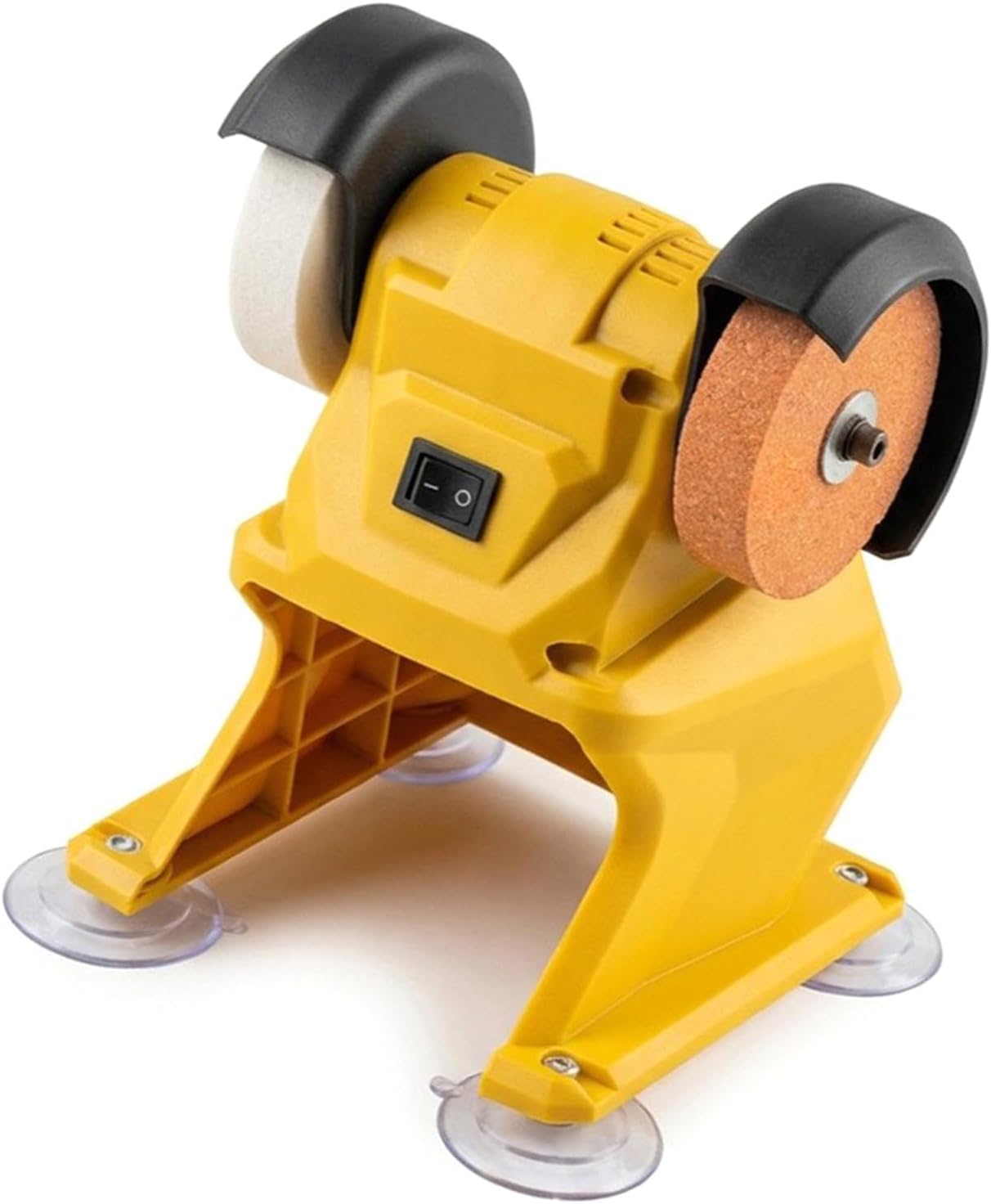 Cordless Grinder with Double Grinding for Metal Wood Compatible with 21V Battery Platform Suction Base Metal Deburring Sander