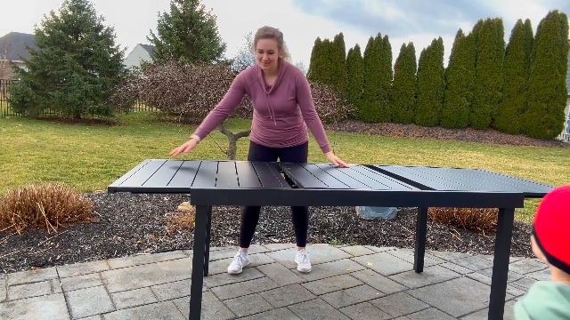 Amazon.com : Sophia & William Black Expandable Patio Dining Tables