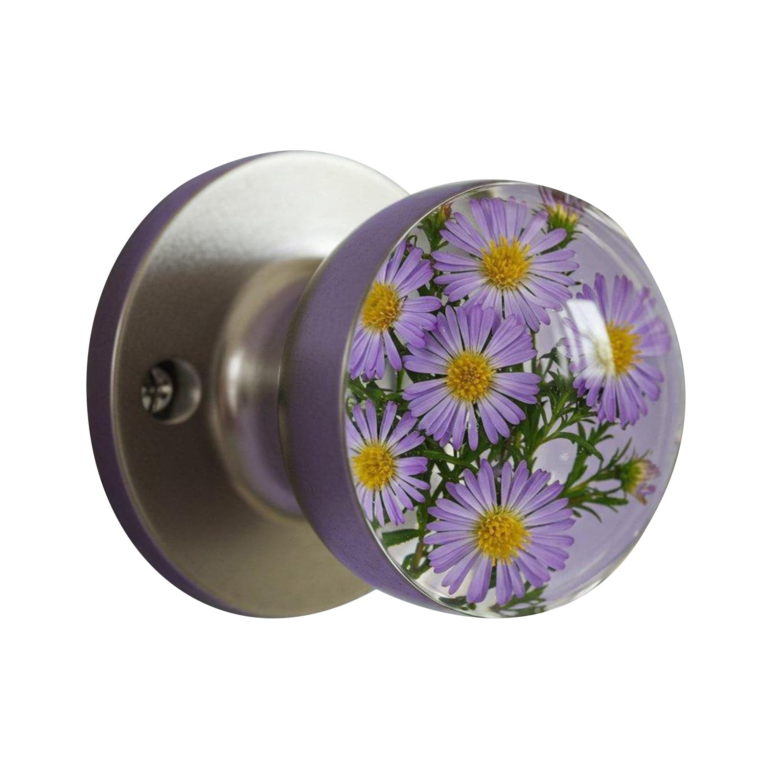 Lsttbo C Nature Themed Flower Door Knob Retro Styles Round Bedroom Decoration Handcraft Artistics Door Handle Home Renovations Flower Handle