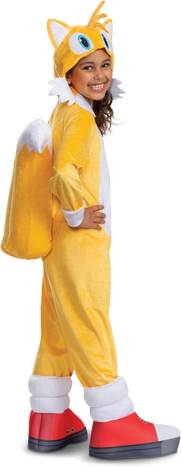 Disguise Kid's Sonic 2 Tails Costume - Child Miles Tails Prower Cosplay Outfit - Boys & Girls Video Game Character Costume