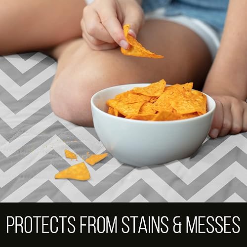 Vista 235 de Sofa Shield Funda de sofá con correa, reversible, resistente a las manchas y al desgarro, funda acolchada de microfibra, lavables, asiento de 78