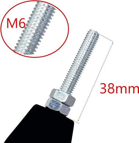 Miniatura 3 de Ajustador de tensor de cadena de 0.59 pulgadas, 2 piezas para motocross XRCRF 50 70 KLX 110 50cc-160cc (negro)