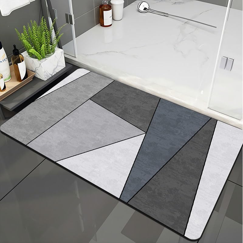 Large Bath Absorbent mat, Quick Dry Bath mat Rugs,Diatomaceous Earth ...