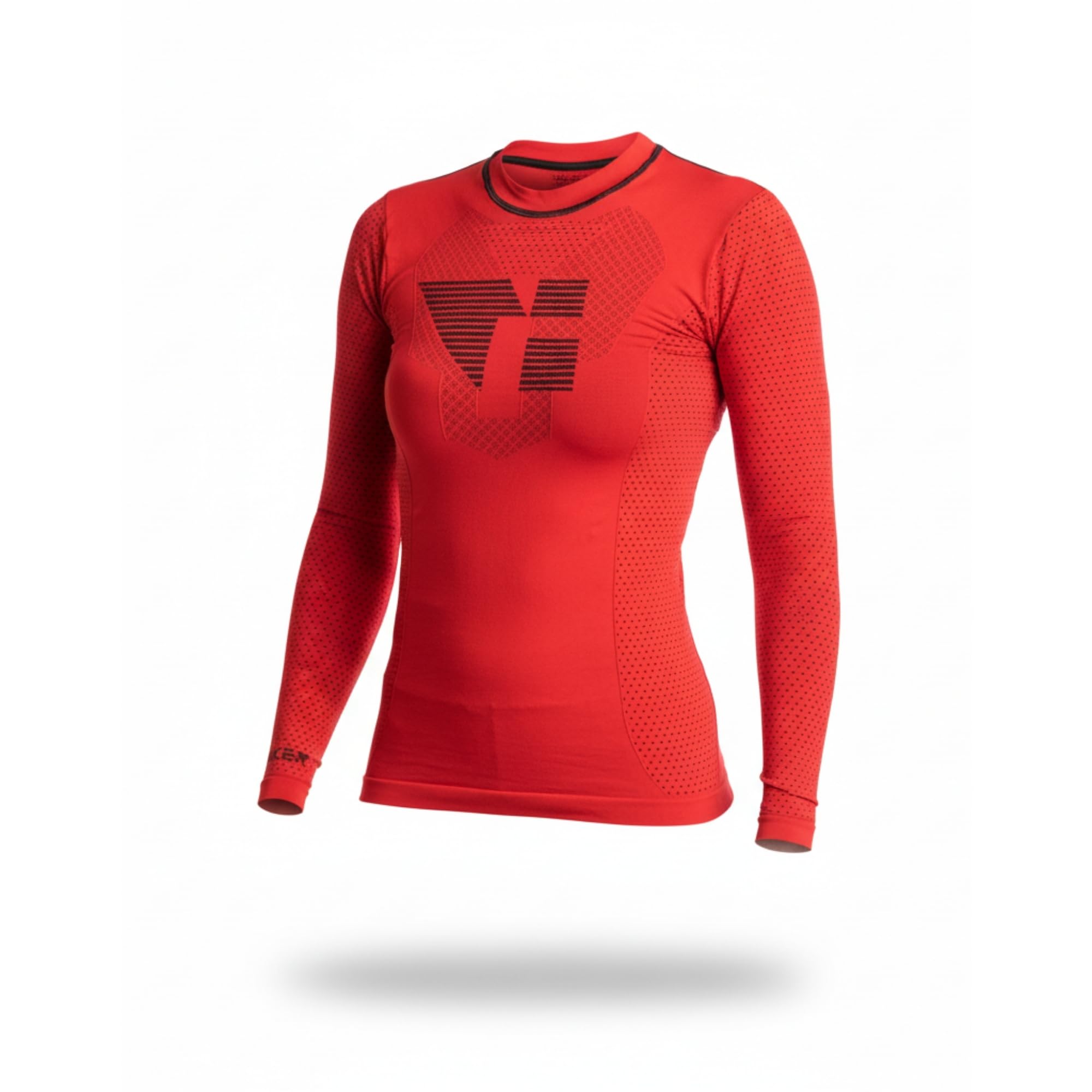T-shirt thermique de sport de compression unisexe | Manches longues Ajustement idéal pour le cyclisme, la course à pied et le trail running