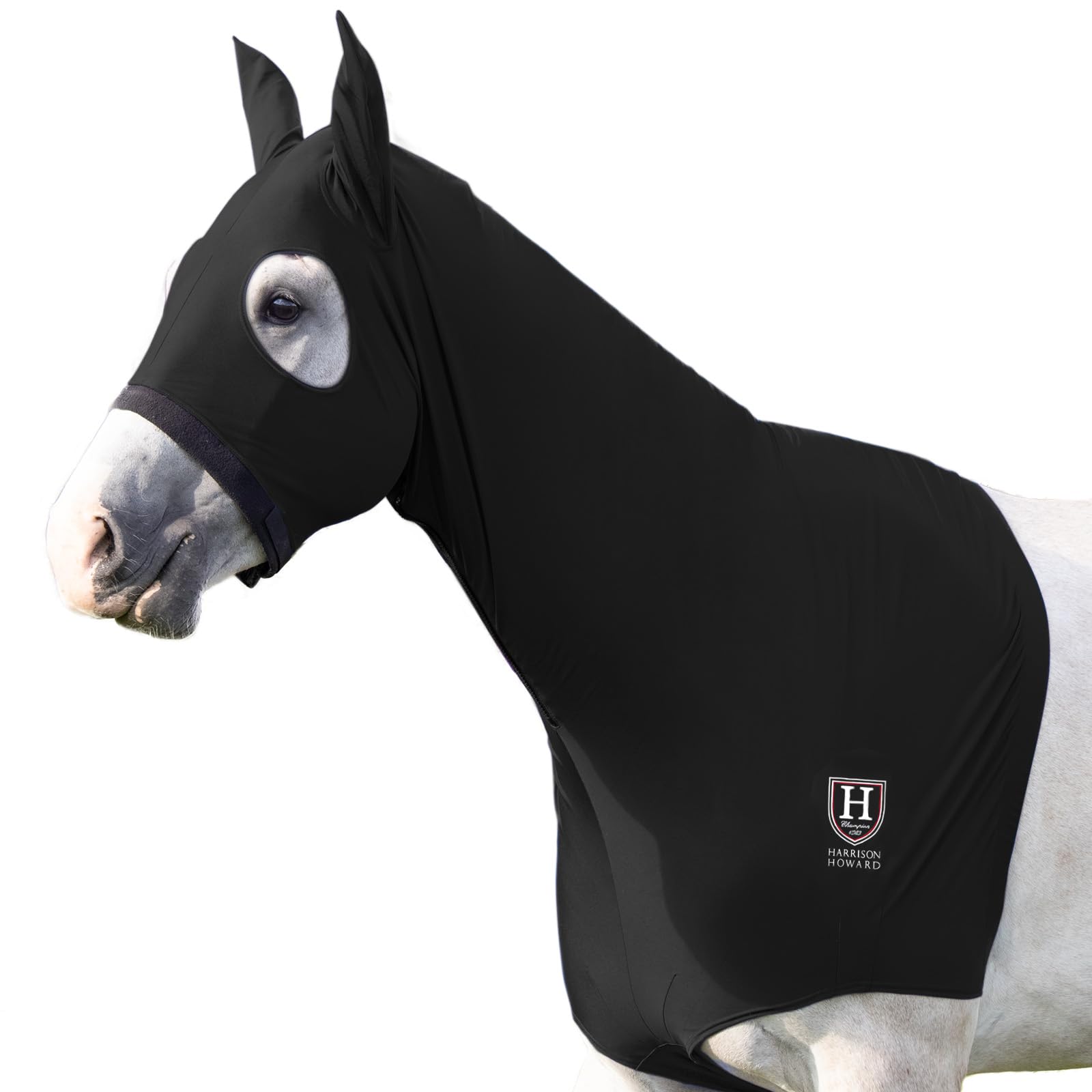 Harrison Howard Horse Slinky Hood with Zipper, Stretchy Sleazy Hood