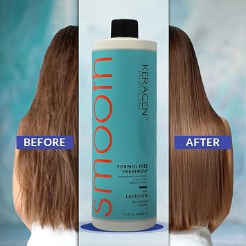 KERAGEN Keratin Hair Smoothing Treatment 16 Oz + ORIGEM Ultra-Nourishing Body Butter 8 Oz Formaldehyde-Free Blowout for Fine to Medium Hair & Deep Hydration Moisturizer for Dry Skin