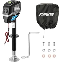 Kohree 7500lbs Electric Trailer Jack with Dual Wire, Built-in Level