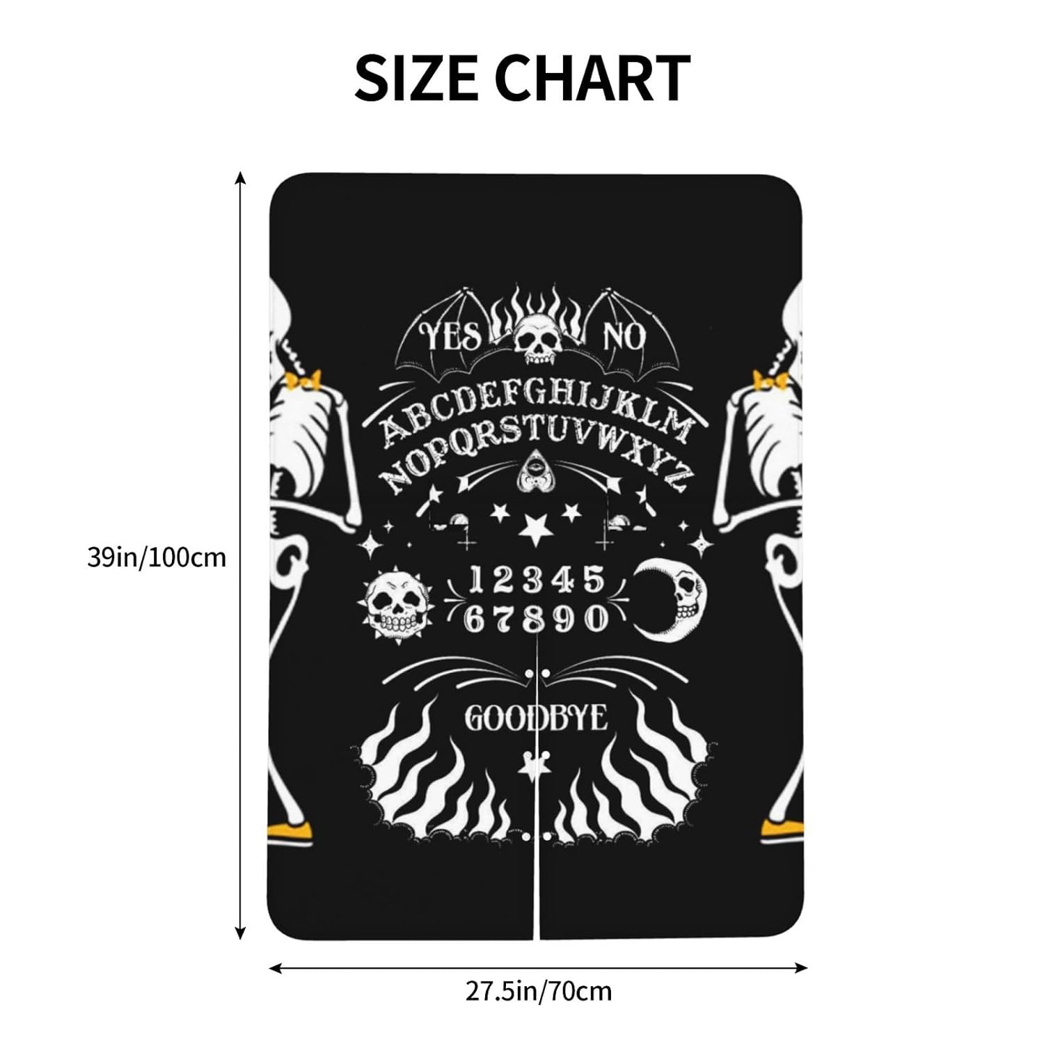 Funny Skeleton Spirit Board Sun Moon Goth Skull Black Baby Car Seat Cover & Breastfeeding Nursing Cover - Breathable Stretch Fabric Multi-Use Nursing Cover for Breastfeeding