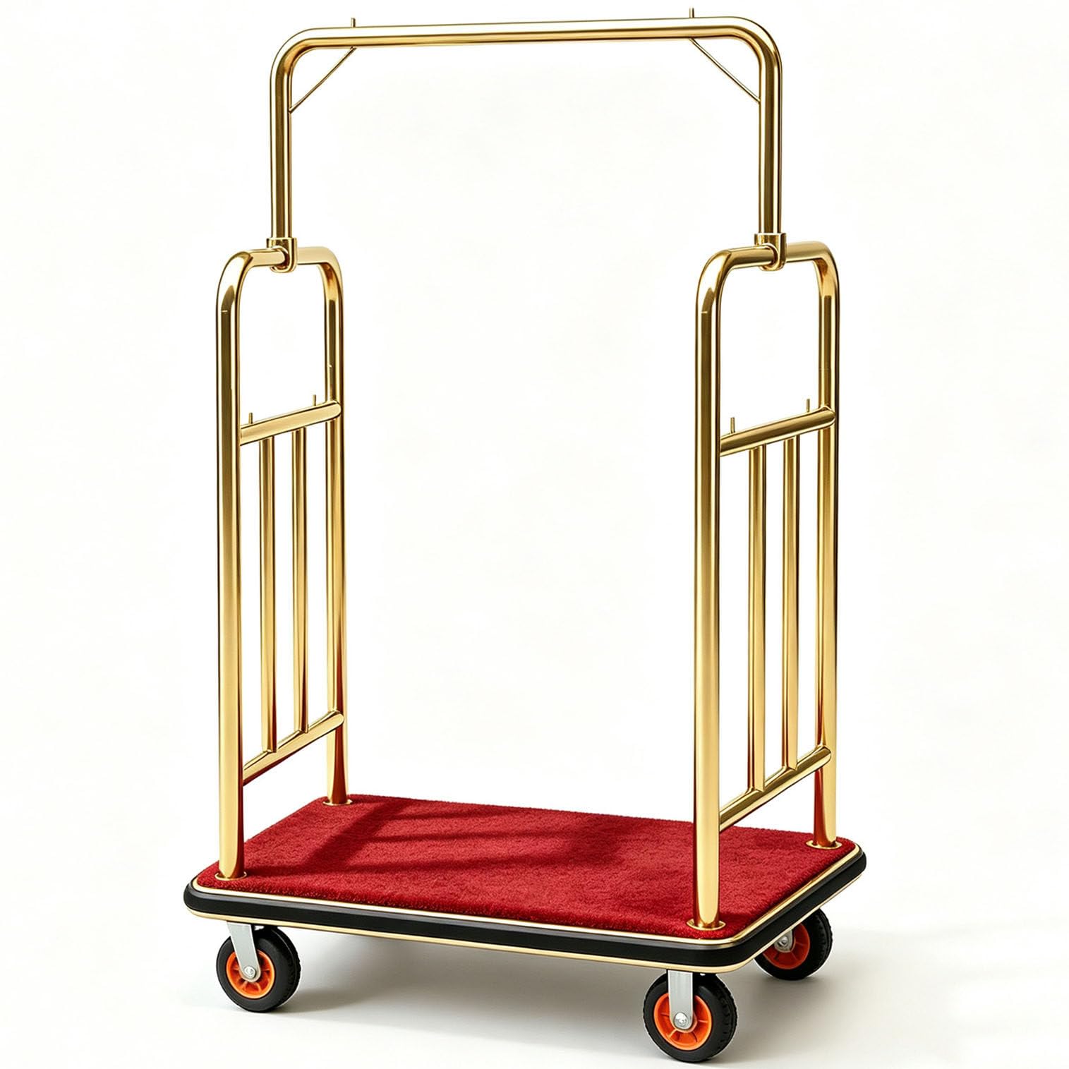 Carro De Equipaje para Hotel (42" X 24") con Ruedas De 6" Gold