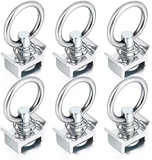 Stainless Steel Track Single Fitting With O-Ring Keeper Tie Down 4000lb Capacity For Airline Track Logistic Install Single Fitting L-track