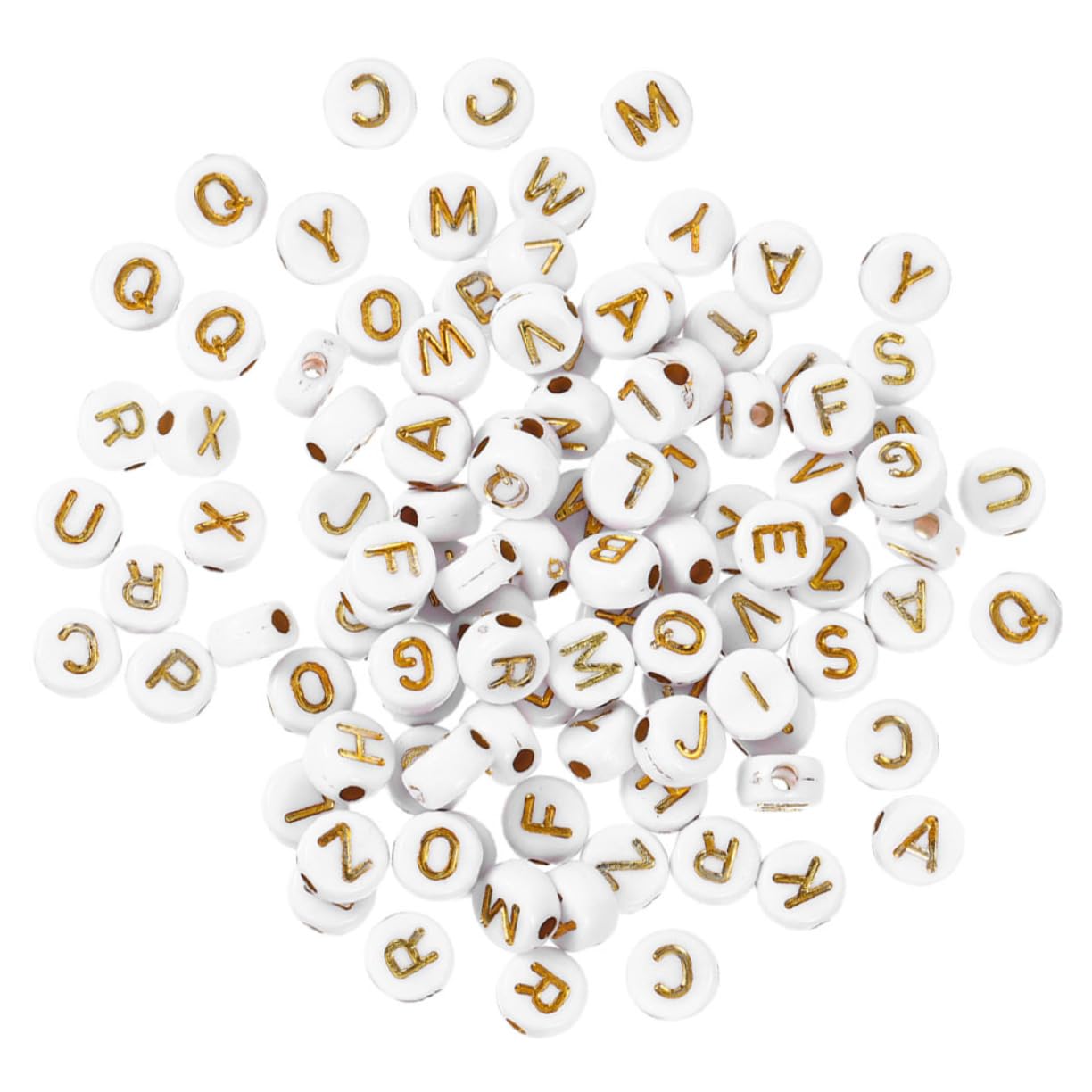 4000piezas Abalorios De Letras De Acrílico Para Perlas De Letras Coloridas Para Joyas Collares Pulseras y Manualidades