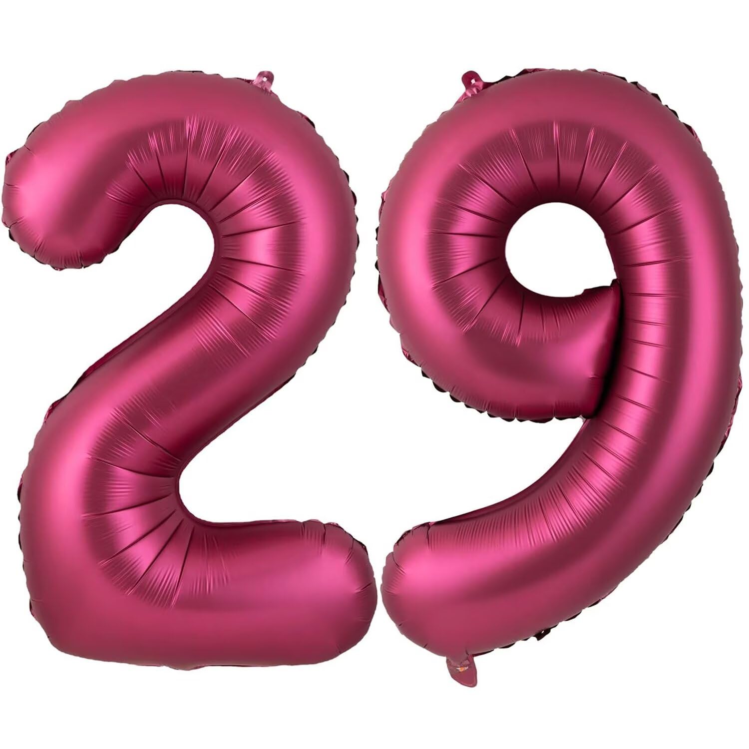 40 Inch Burgundy 29 Balloon, Wine Red Number 29 Balloons, Burgundy Large Foil Number 92 Balloons, Birthday Wedding Anniversary Baby Show Party Decoration — image 1