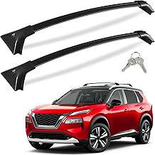 KINGGERI Lockable 260LBS Roof Rack Cross Bars Compatible with Nissan Rogue 2021 2022 2023 2024 2025 2026 SV SL Platinum with Flush Roof Rails, Heavy Duty Anti-Theft Aluminum Roof Rails Crossbars