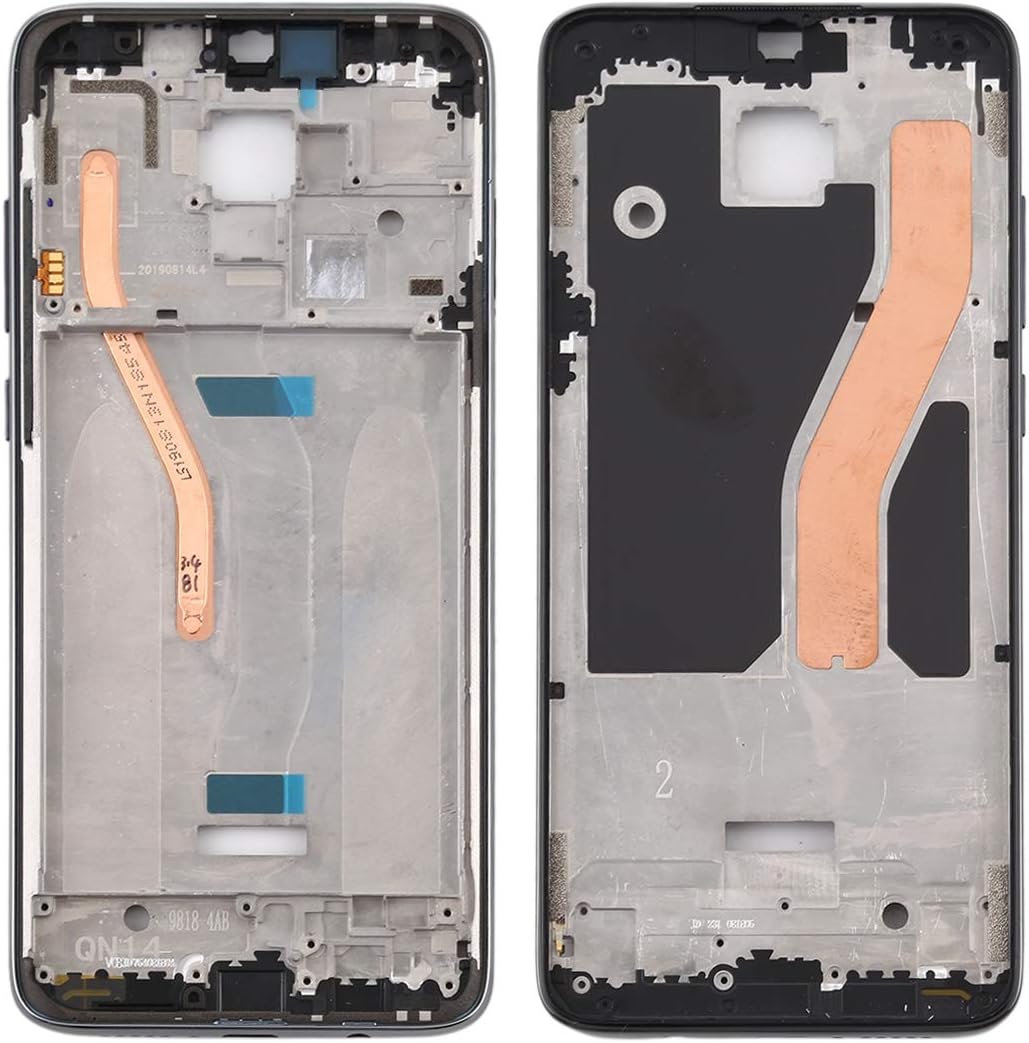 Replacement LCD Display Frame Middle Chome Compatible with Xiaomi Redmi Note 8 Pro Black
