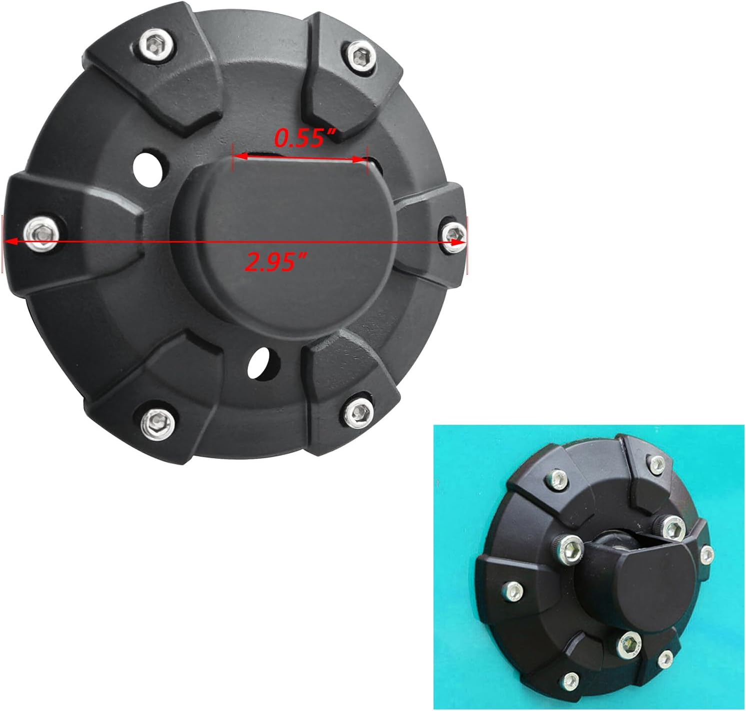 Antenna Base Cover for 2007-2025 Wrangler JK JL Gladiator JT Black ABS Plastic Replacement Parts