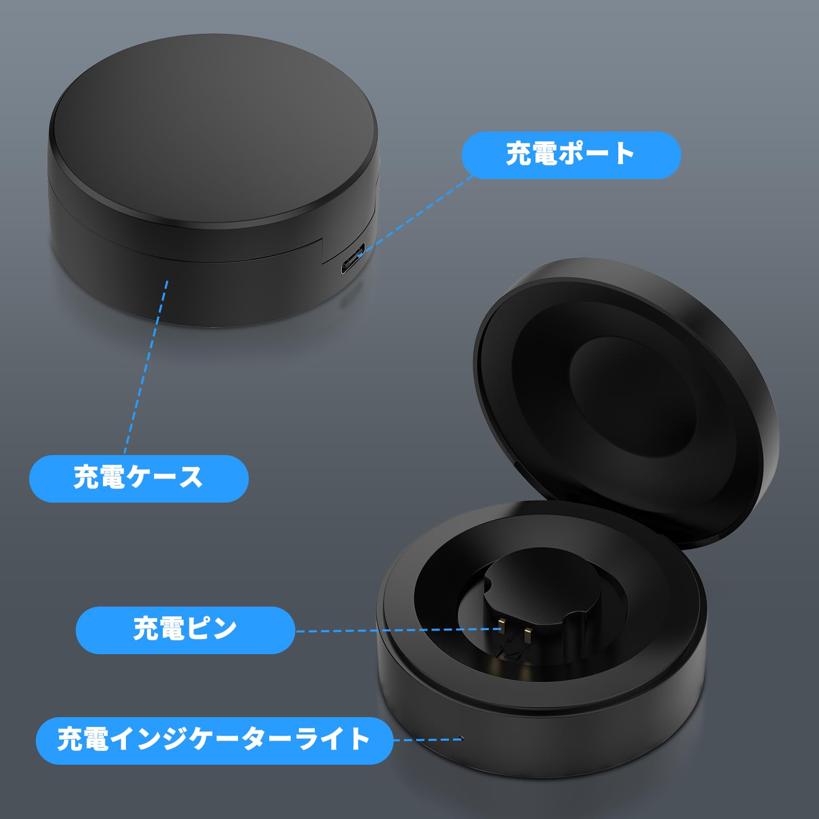Amazon.co.jp: For RingConn Gen 2 スマートリング 充電ケース 充電器 