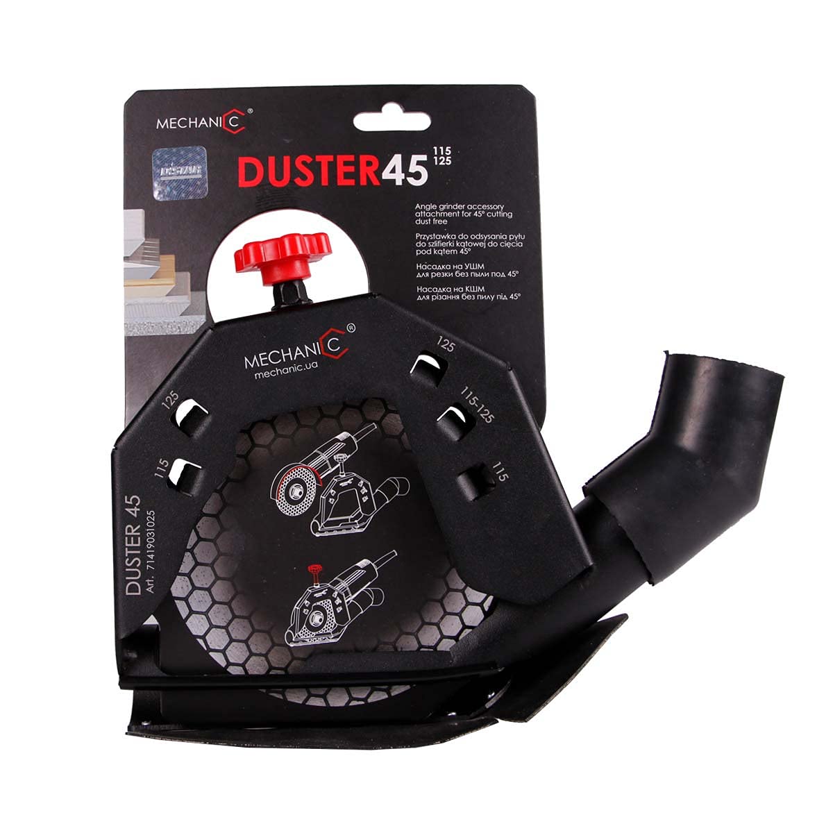 Przystawka do szlifierki kątowej DUSTER 45 115-125