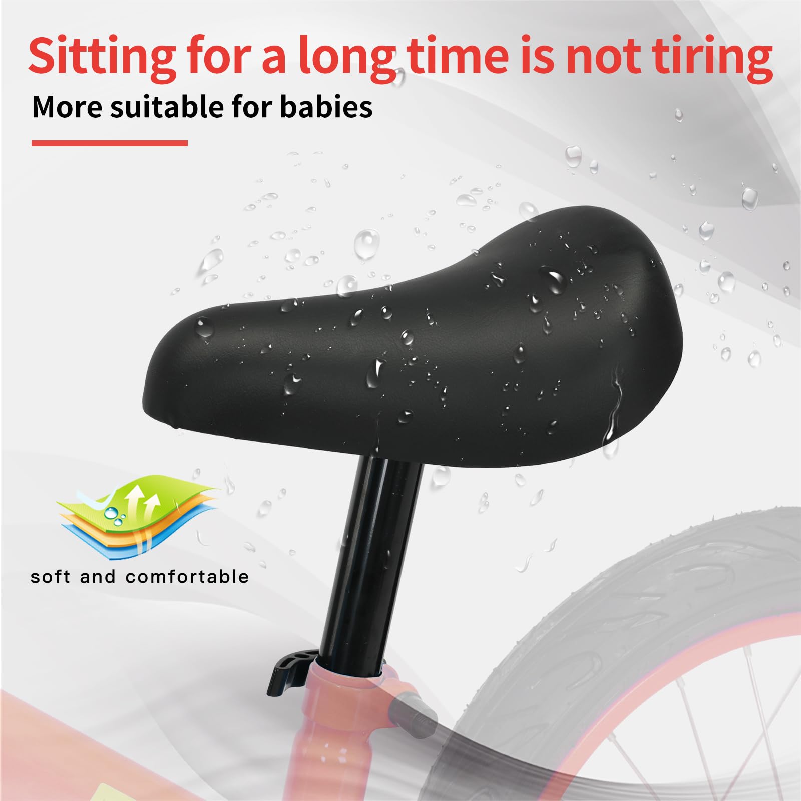 Bueuwe 16 inch Balance Bike for 4 5 6 7 8 Year Old Boys Girls, No Pedal