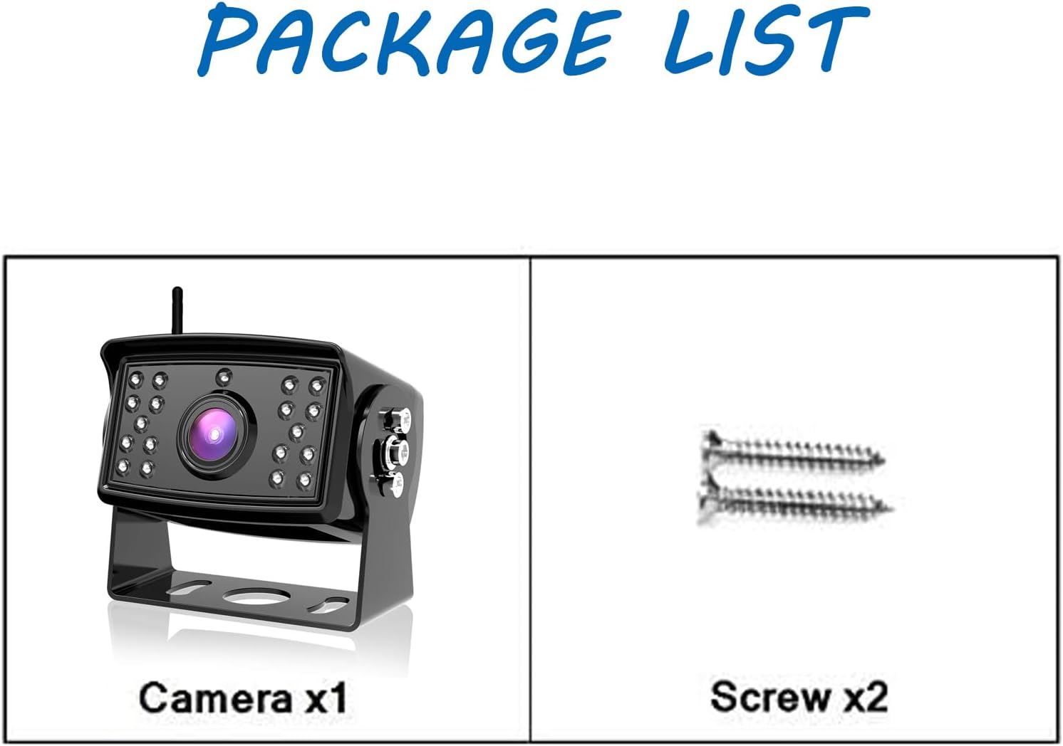 Wireless Rear View Backup Camera Suitable for Xroose CW7, Digital Replacement Backup Camera System Kit for Reversing Safety of RV Trailer Truck Camper Motorhome Pickup Van Tractor, CW7(T)