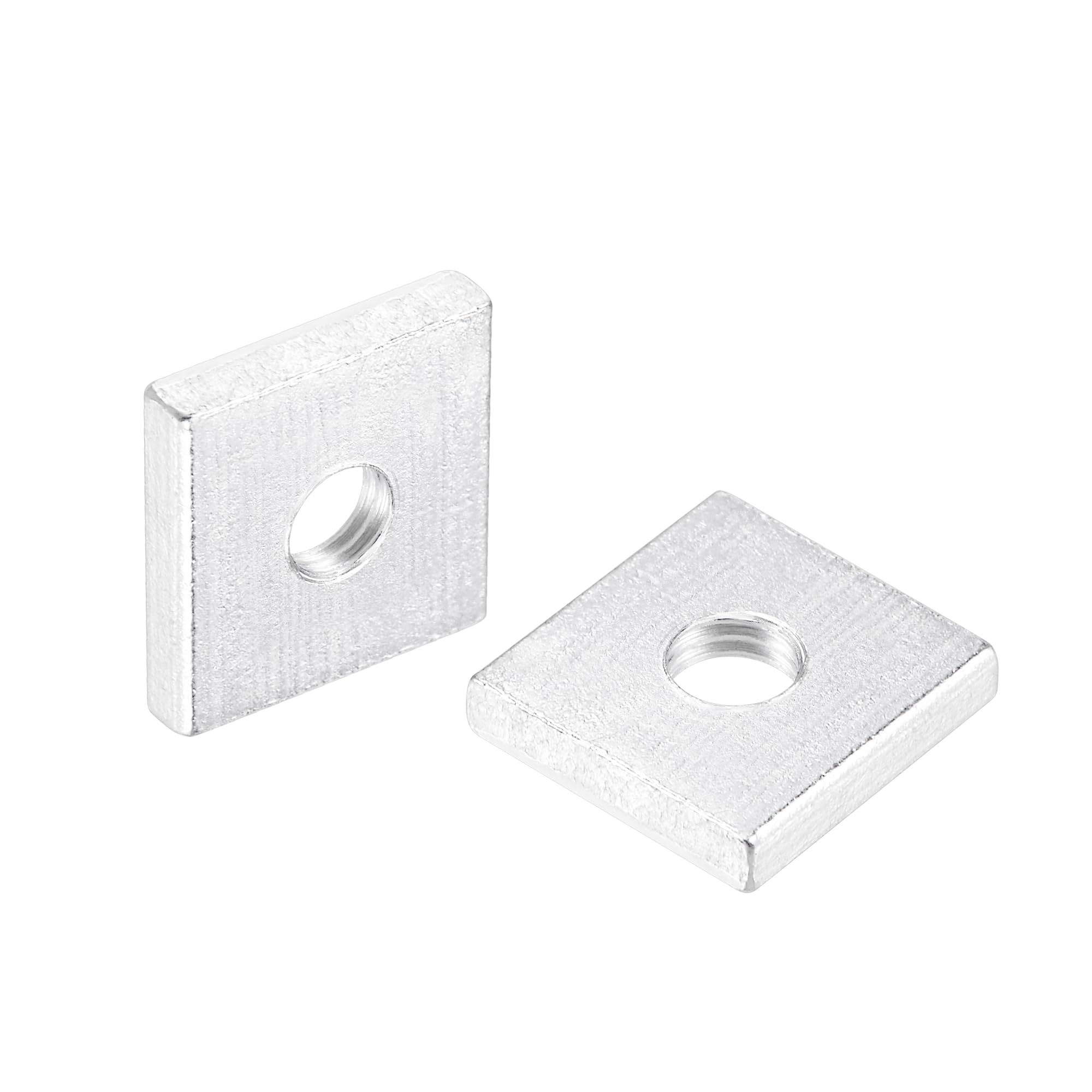 QUARKZMAN Dadi Quadrati, M3x10mmx2mm Zincati Metrici a Filettatura Grossa, Kit di Assortimento da 10 Pz