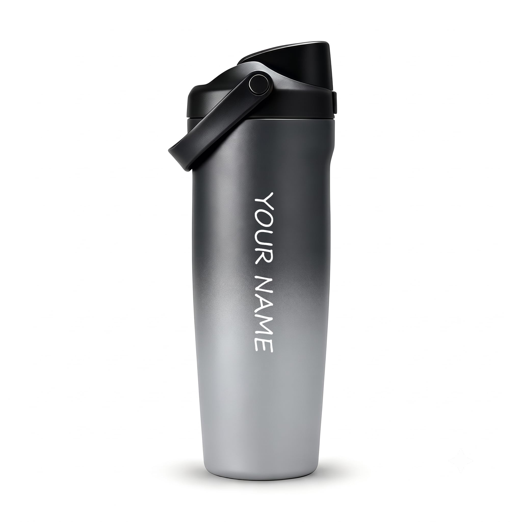 PEIPUS Personalised with Your Name, 1200ml Tumbler with Straw - Handle – Stainless Steel Double Wall Insulated Cup | Leakproof Sipper Mug for Hot - Cold Drinks | Coffee - Water Tumbler (OWLA Stone) discount deal