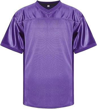 Blank Football Jersey Mesh Practice Athletic T-Shirt Plain Hip Hop Sports Jersey