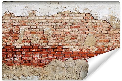 Muralo - Carta da parati 3D effetto pietra – Carta da parati in tessuto non tessuto – effetto 3D – Carta da parati per soggiorno e camera da letto – motivo mattoni – Br. 90 cm x altezza 60 cm