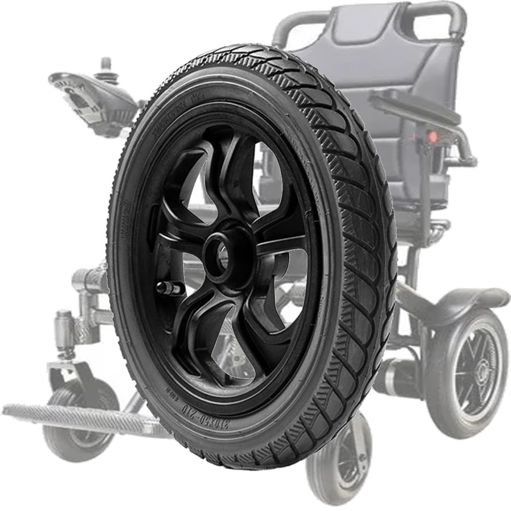 310x50-210 Ruedas Traseras de Repuesto para Silla de Ruedas Eléctrica, Ruedas Traseras de 12 Pulgadas para Silla de Ruedas, Accesorios para Silla de Ruedas (Paquete de 2)