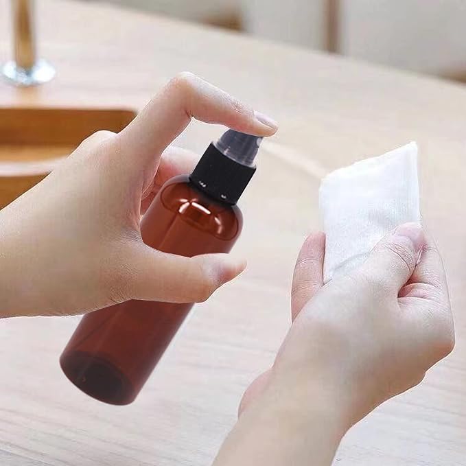 24 Botellas Plásticas Ámbar 2oz Atomizador para Perfumes miniatura 2