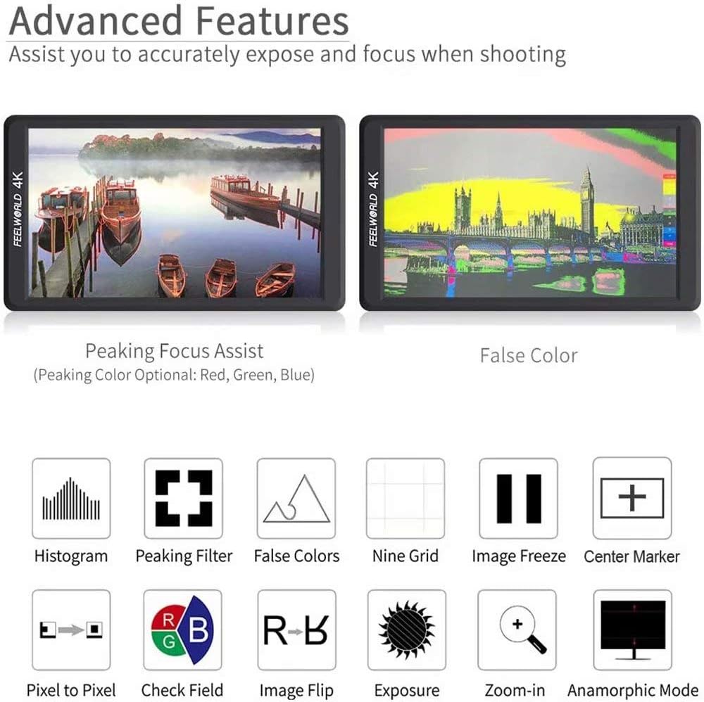 Hоt Dеаlѕ Feelworld F570 5.7 IPS Full HD 1920x1080 On Camera Monitor Support 4K HDMI Input/Output for Cameras and Gimbal Stabilizer