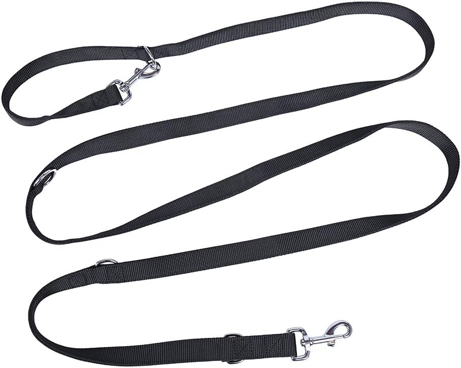 Nylon Dog Leash - Adjustable Heavy Duty Training Lead, 3m Hands Free Strong Line for Large Dogs