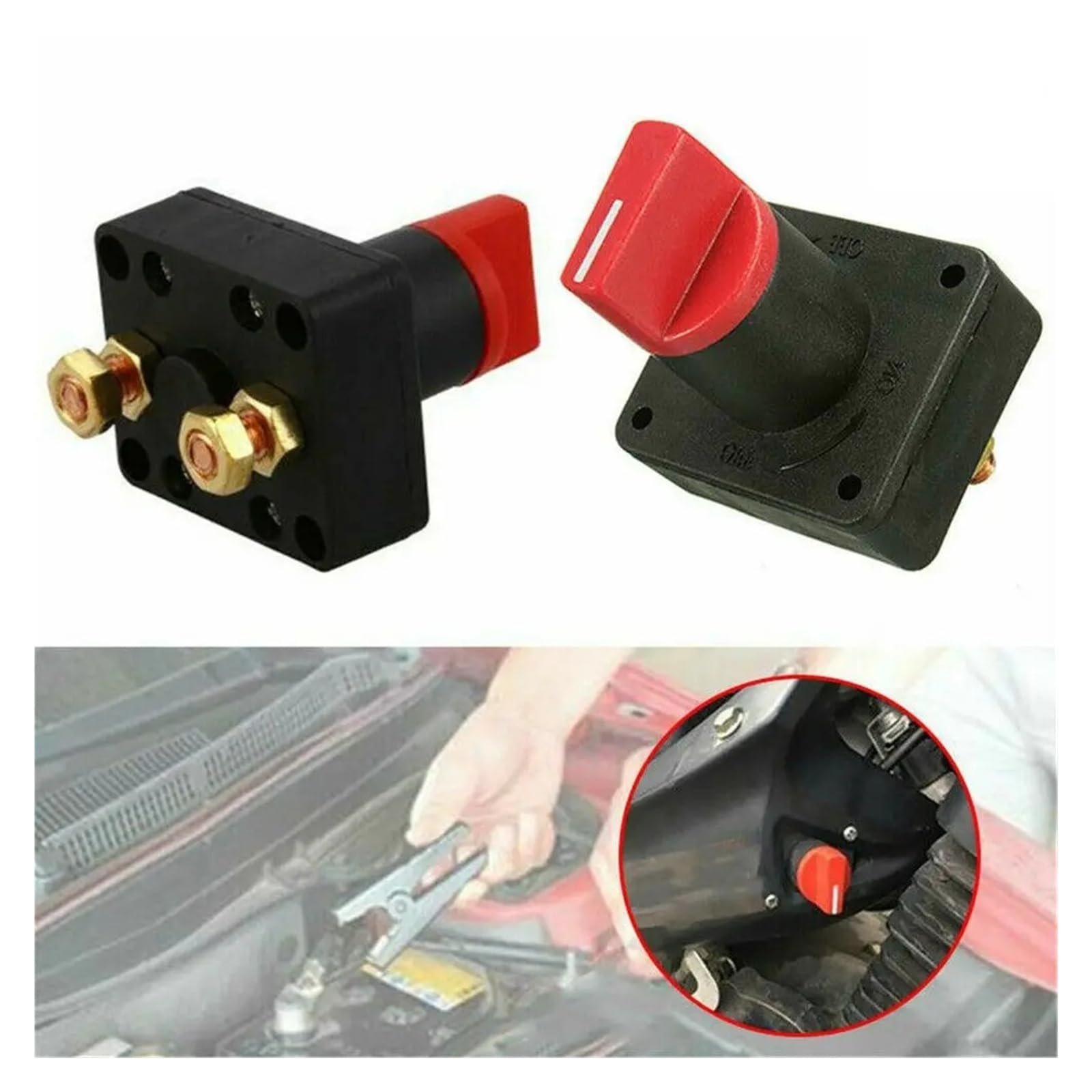 Interruptor de desconexión de batería de 12 V, aislador de corte para barco de coche