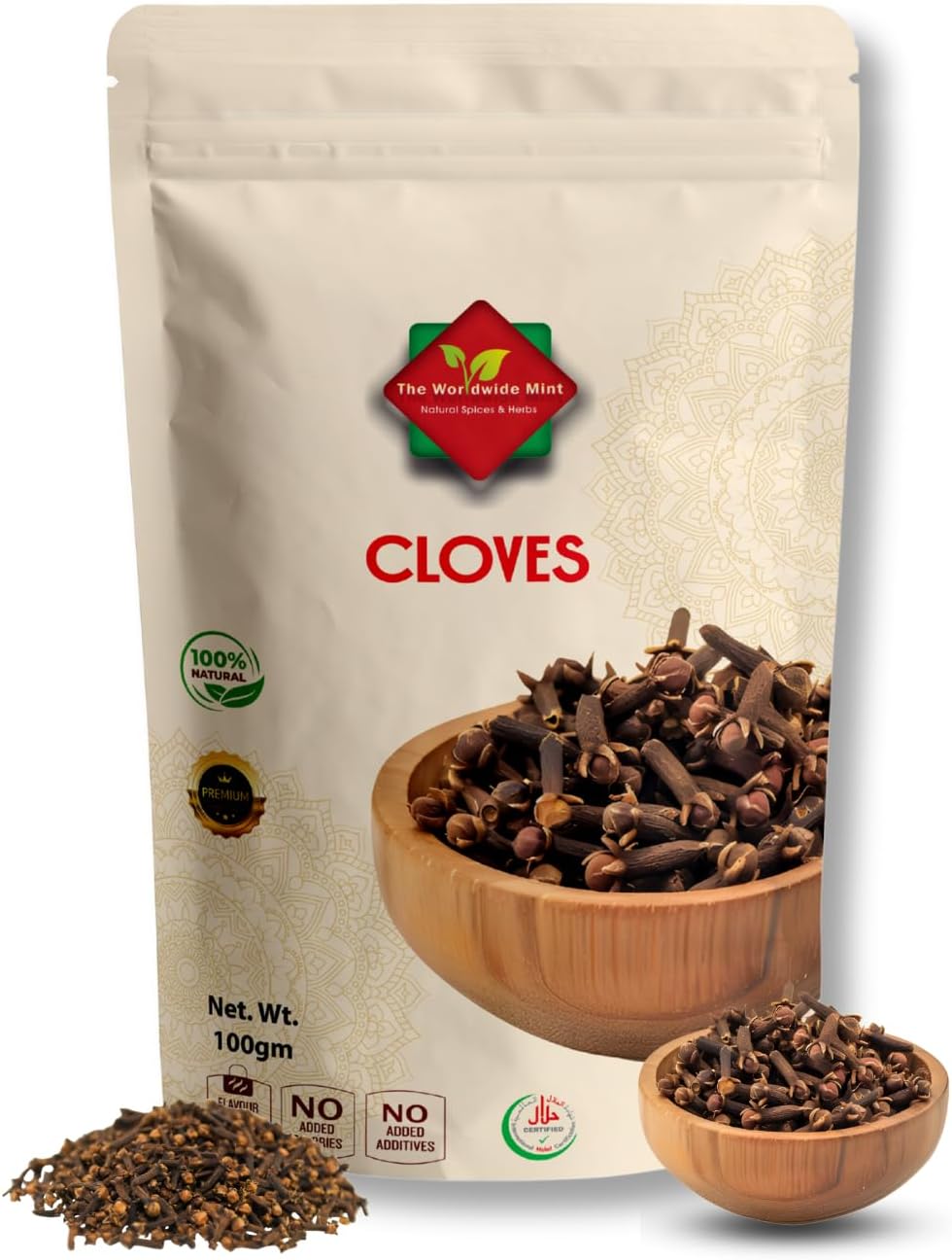 Cloves Whole | 100G| Premium Quality | Sun Dried | Indonesian| Gluten Free | Non GMO | No Additives | No Preservatives| 100G