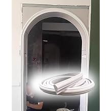 3.3-32.8 ft Long Wall Trim DIY Arch Kit, Curved Arch Trim Molding for Interior Door Frame, Cuttble Half Circle Moulding Decoration Strip for DoorwayW 7cm2 3/4",L4m/13.1ft